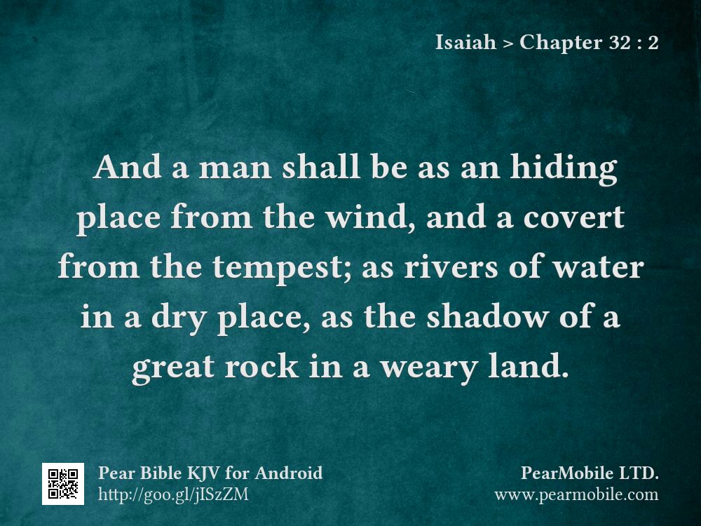 Isaiah, Chapter 32:2